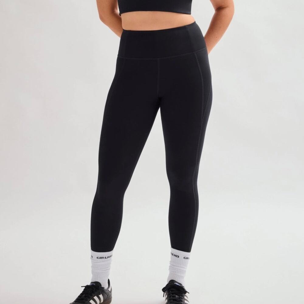 GIRLFRIEND COLLECTIVE | NWT Solid Black Compressive High Waist Leggings | XL